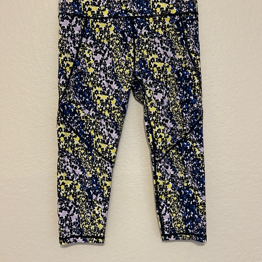 SWEATY BETTY XSMALL MULTI LEGGINGS ACTIVE THE POWER 7/8 LENGTH GYM RUN WOMENS L